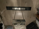 Lampe pour table de salle à manger en verre noir