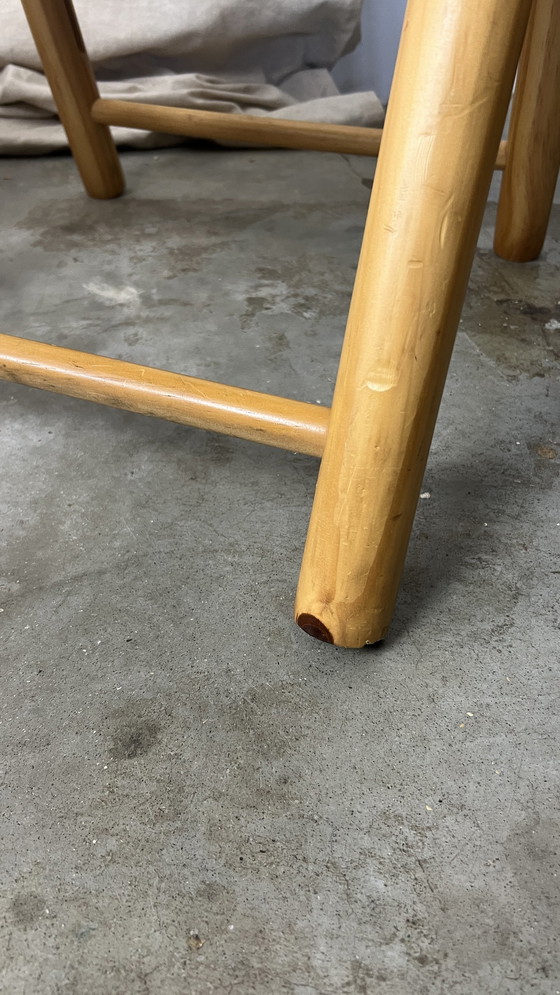 Image 1 of 2X Chaise pliante vintage en hêtre