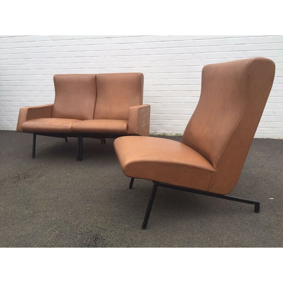 Image 1 of Ensemble de salon vintage, modèle Miami, par Pierre Guariche pour Meurop, années 1950