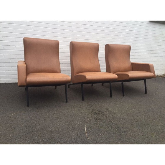 Image 1 of Ensemble de salon vintage, modèle Miami, par Pierre Guariche pour Meurop, années 1950