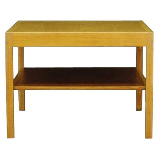 Table basse en frêne, design danois, années 1960, designer : Hans J. Wagner, fabricant : Andreas Tuck