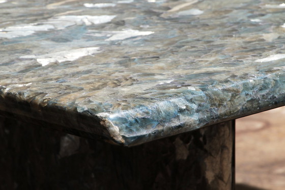 Image 1 of Table basse en pierre naturelle mélamine