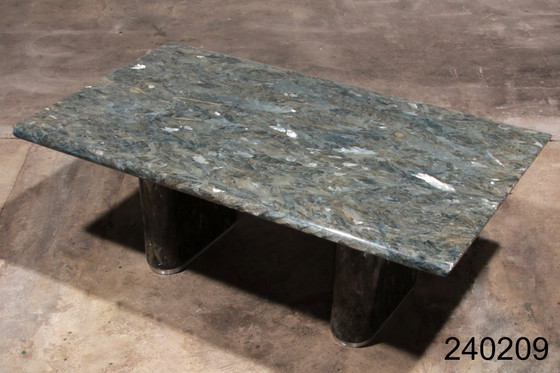 Image 1 of Table basse en pierre naturelle mélamine