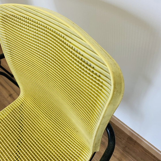 Image 1 of Ensemble de 4 fauteuils d'extérieur vintage jaunes, 1970