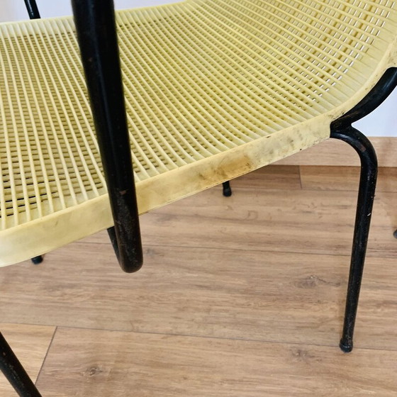 Image 1 of Ensemble de 4 fauteuils d'extérieur vintage jaunes, 1970