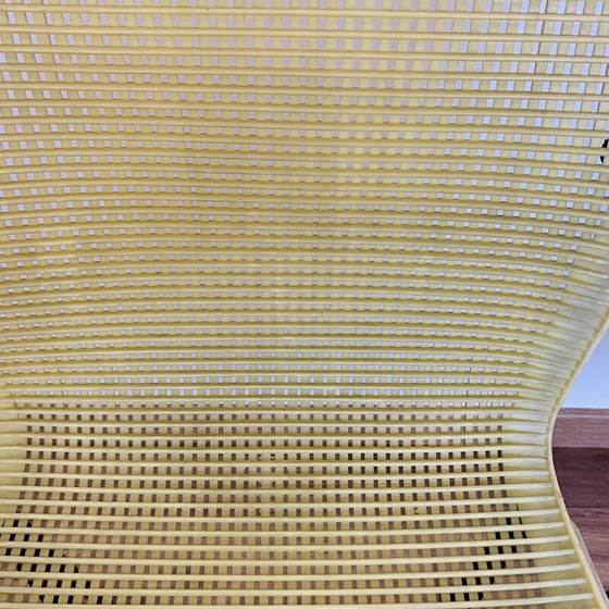Image 1 of Ensemble de 4 fauteuils d'extérieur vintage jaunes, 1970