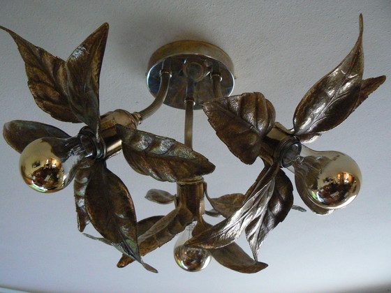 Image 1 of Vintage Hollywood Regency Willy Daro 3 Lampes pour Massive