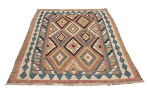 Kilim Fars Kashgaï -Tissé à la main-Utilisé 240 X 160 cm No. 448905