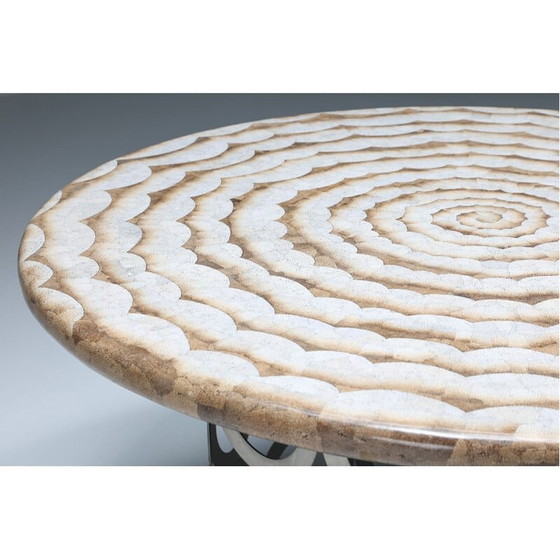Image 1 of Table de salle à manger ronde éclectique vintage par Anacleto Spazzapan, années 2000