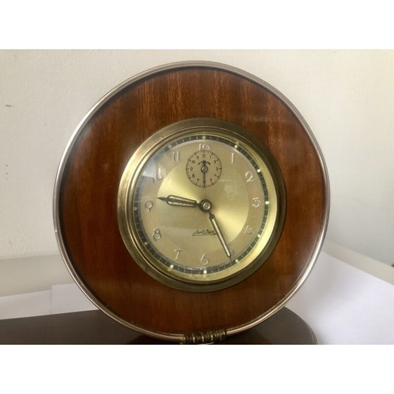 Image 1 of Horloge vintage en bois, Allemagne 1960