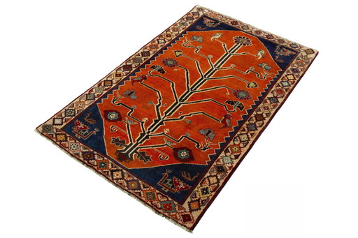 Tapis nomade Gabbeh noué à la main - 197 X 118 cm