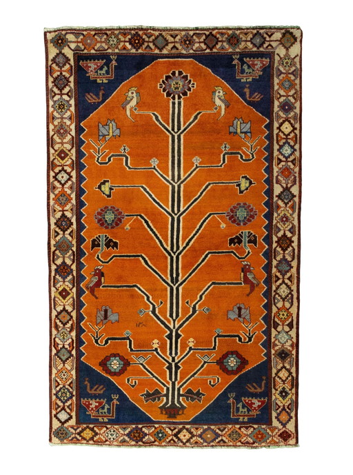 Tapis nomade Gabbeh noué à la main - 197 X 118 cm