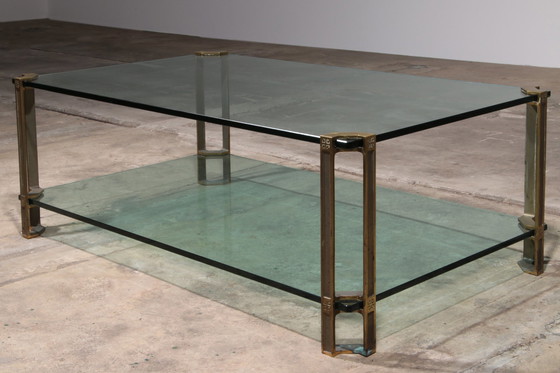Image 1 of Table basse en verre vintage de Peter Ghyczy, modèle T24