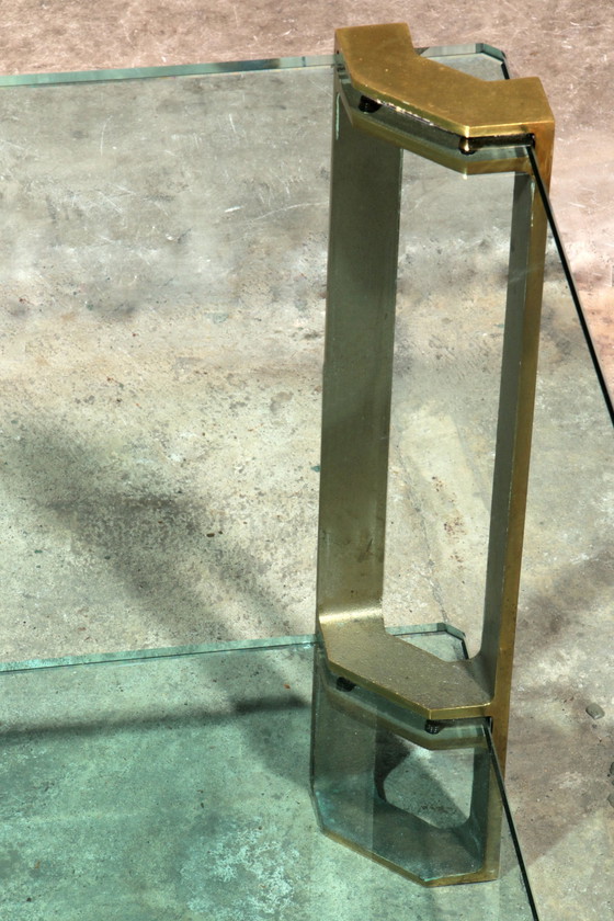 Image 1 of Table basse en verre vintage de Peter Ghyczy, modèle T24