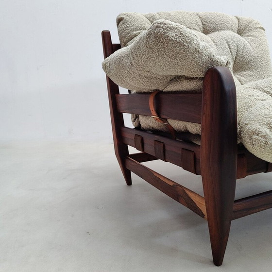 Image 1 of Paire de fauteuils et ottoman vintage par Jean Gillon pour Italma Wood Art, Brésil 1960