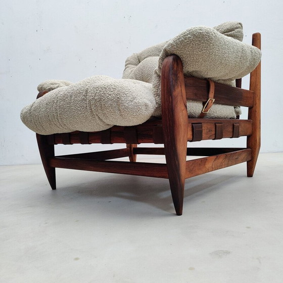 Image 1 of Paire de fauteuils et ottoman vintage par Jean Gillon pour Italma Wood Art, Brésil 1960