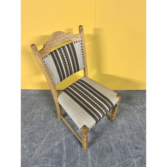 Image 1 of Ensemble de 6 chaises de salle à manger danoises vintage en bois de chêne, années 1960