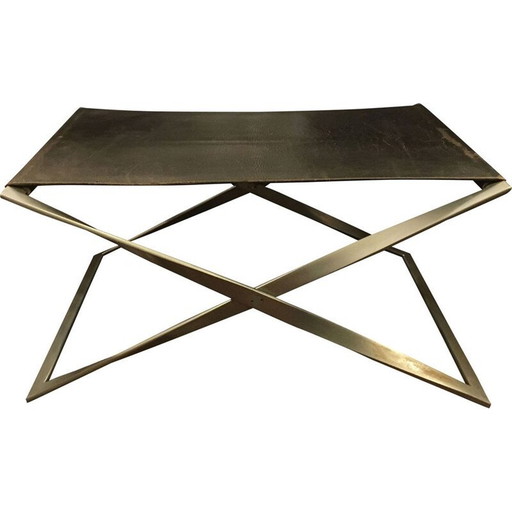 Tabouret vintage Pk-91 par Poul Kjaerholm pour Kold Christensen, 1970