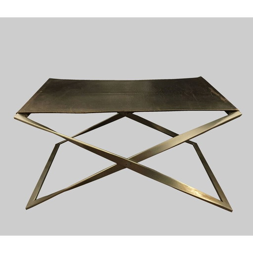 Tabouret vintage Pk-91 par Poul Kjaerholm pour Kold Christensen, 1970