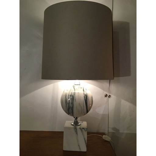 Lampe de barbier vintage en marbre 1970