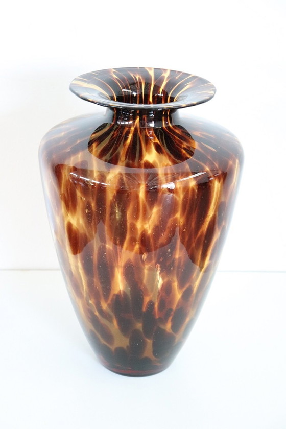 Image 1 of Grand vase italien en verre d'art de Murano