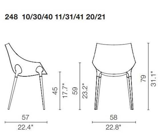 Image 1 of 4x Cassina Passion 248