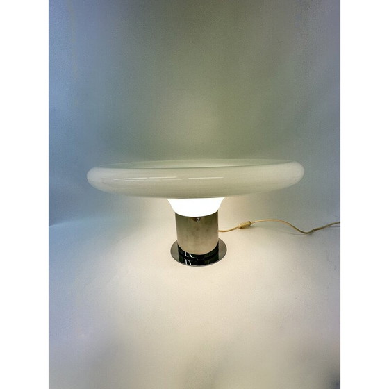 Image 1 of Lampe de table vintage en verre Ufo space age, Italie 1970