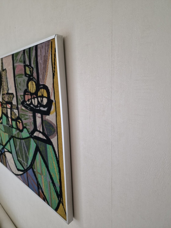 Image 1 of Tapisserie/Tableau Vintage Cubiste Picasso