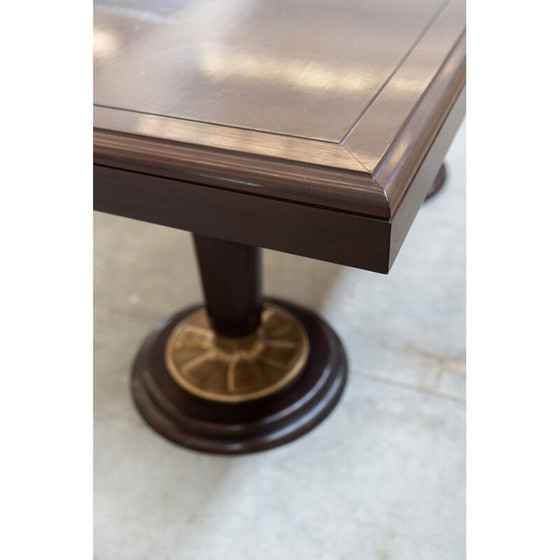 Image 1 of Ensemble de salle à manger vintage en acajou massif, 1980