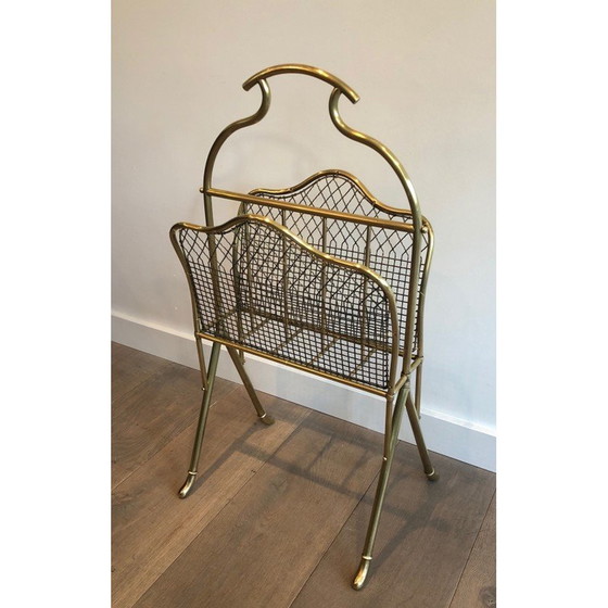 Image 1 of Paire de porte-revues en laiton, France 1900