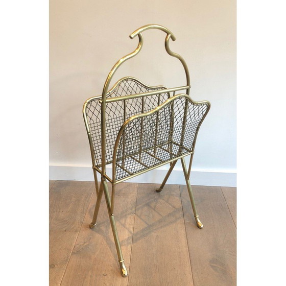 Image 1 of Paire de porte-revues en laiton, France 1900