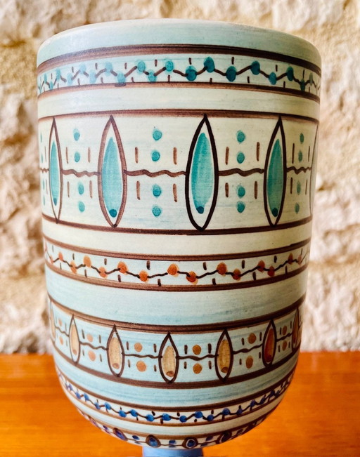 Vase en céramique du Mid Century par Louis Bacculini, Vallauris, 1960S