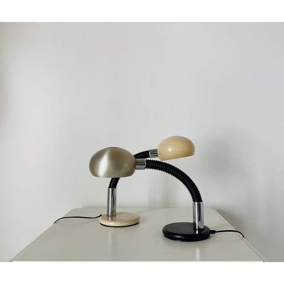 Image 1 of Paire de lampes de table flexibles vintage par Gammalux, Italie années 1960