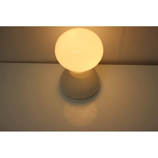 Lampe de table vintage en verre par Ivan Jakes, Tchécoslovaquie 1970