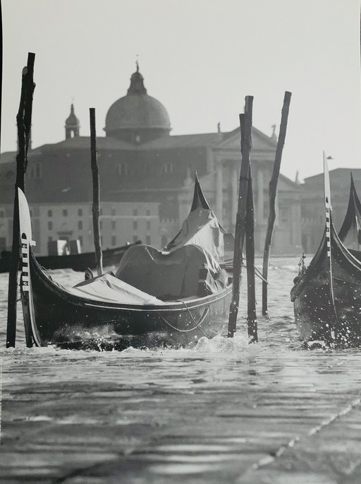 Photo lithographique, "Venise noir et blanc". Affiche originale de l'année 1996.