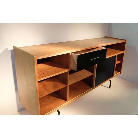Image 1 of Buffet haut vintage en bois de chêne par Raphael Raffel, 1950s