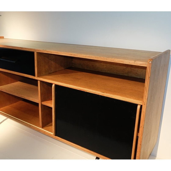 Image 1 of Buffet haut vintage en bois de chêne par Raphael Raffel, 1950s