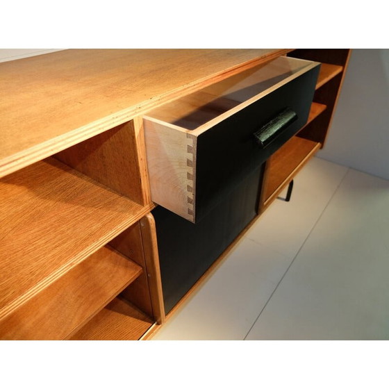 Image 1 of Buffet haut vintage en bois de chêne par Raphael Raffel, 1950s