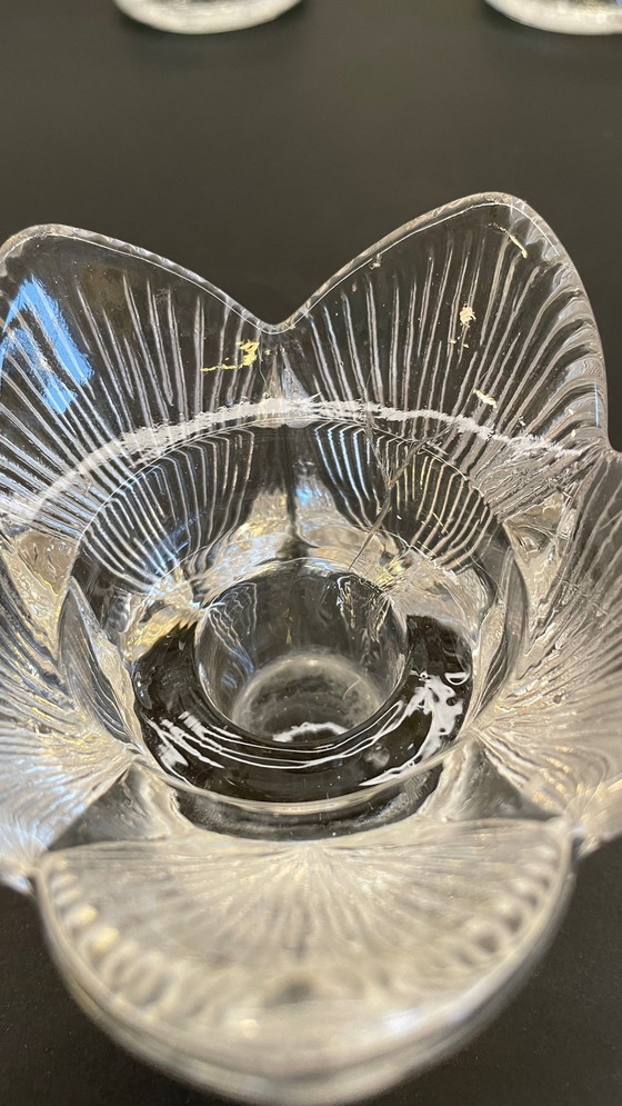 Image 1 of Bougeoirs Cristal Façon Littala Vintage