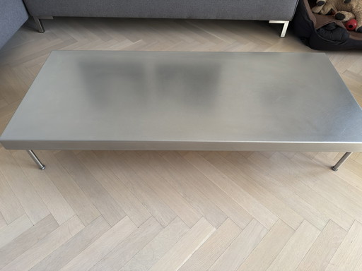 Table basse Harvink en acier inoxydable : Modèle bas