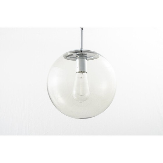 Image 1 of Lampe suspendue vintage en verre par Frank Ligtelijn pour Raak, Pays-Bas 1960