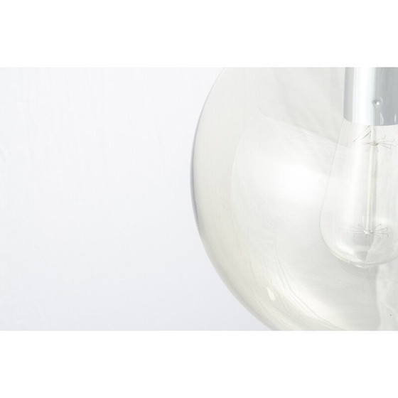 Image 1 of Lampe suspendue vintage en verre par Frank Ligtelijn pour Raak, Pays-Bas 1960