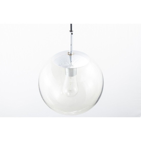 Image 1 of Lampe suspendue vintage en verre par Frank Ligtelijn pour Raak, Pays-Bas 1960