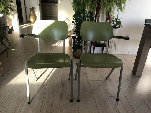 2X Chaise d'école