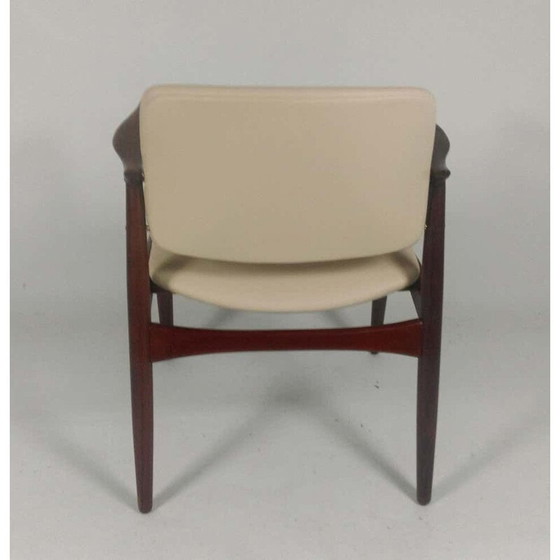 Image 1 of Paire de chaises de capitaine vintage modèle 67 en teck tapissé par Erik Buch pour Ørum Møbelfabrik, 1960