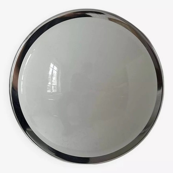 Image 1 of Applique Vintage, Chrome Et Opaline, France 1960