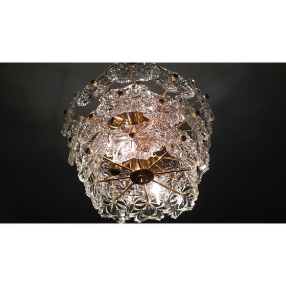 Image 1 of Lustre en verre vintage pour Kinkeldey - 1970