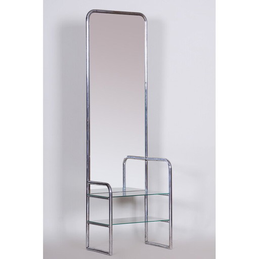 Miroir de coiffeuse Bauhaus vintage par Mucke-Melder, Tchécoslovaquie, années 1930