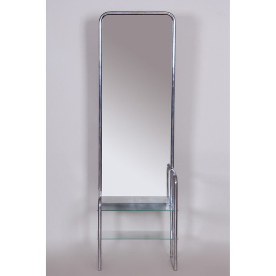 Image 1 of Miroir de coiffeuse Bauhaus vintage par Mucke-Melder, Tchécoslovaquie, années 1930