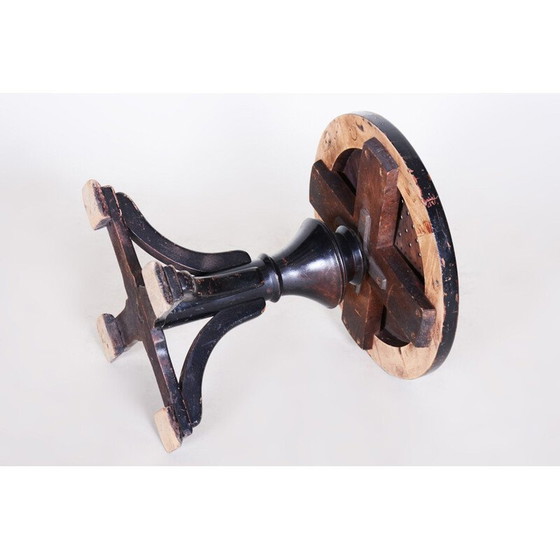 Image 1 of Tabouret de piano Art déco noir vintage par Thonet, années 1920